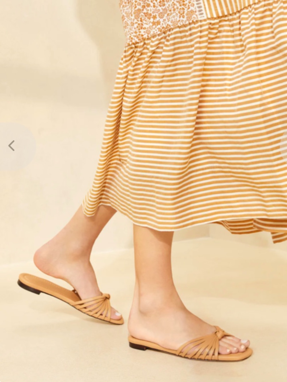 Loeffler Randall Izzie Slide Sandal. Dune. 8.5.